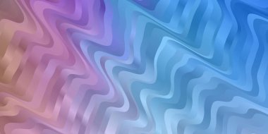 Açık Mavi, eğri çizgili kırmızı vektör arkaplanı.