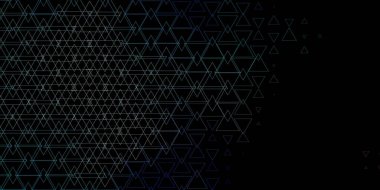 Koyu mavi, üçgenli yeşil vektör arkaplanı.