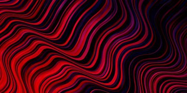 Açık mavi, dairesel yay ile kırmızı vektör arkaplan. Gradyan eğrileri olan renkli soyut çizimler. Reklamınız, posteriniz, afişiniz için en iyi tasarım.