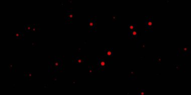 Covid-19 sembollü koyu kırmızı vektör arkaplan. Basit ve soyut bir şekilde renkli hastalık sembolleri. Tehlike ateşine karşı basit çizim.