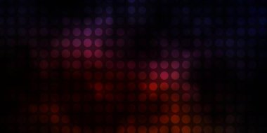 Koyu pembe, daireli sarı vektör şablonu.