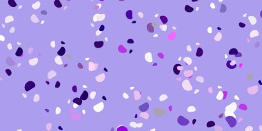 Açık mor, soyut şekilli pembe vektör deseni. Soyut tarzda, gradyan formlarda basit tasarım. Web siteniz için basit illüstrasyon.