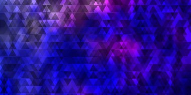 Açık pembe, çizgileri ve üçgenleri olan mavi vektör dokusu. Renkli üçgenlerle soyut çizimler yaparak. Posterler ve afişler için en iyi tasarım.