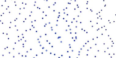 Renkli yıldızlı koyu mavi vektör arkaplanı.