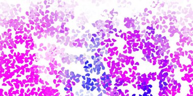 Açık pembe, soyut şekilli mavi vektör deseni. Soyut tarzda renkli şekilli bir illüstrasyon. İşiniz için akıllı tasarım.