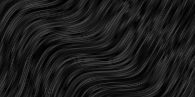 Eğri çizgileri olan koyu mavi vektör şablonu. Gradyan kıvrımları olan yarım tonlu bir resim. Reklamınız, posteriniz, afişiniz için en iyi tasarım.