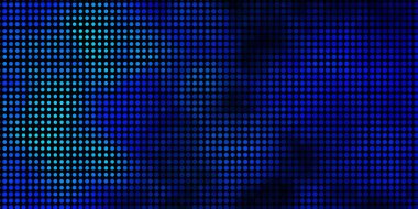 Daireli koyu mavi vektör arkaplanı.