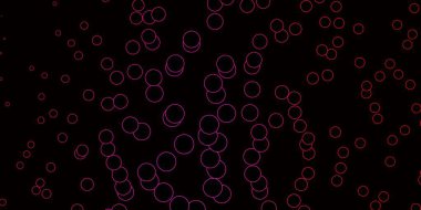 Lekeli koyu pembe vektör arka plan. Renkli damlaları olan soyut parlak bir illüstrasyon. Web siteleri için desen.