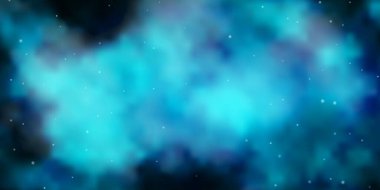 Renkli yıldızlı hafif Mavili vektör arkaplanı.