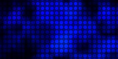 Daireli koyu mavi vektör deseni.