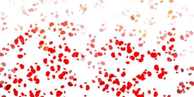 Soyut şekilli açık turuncu vektör deseni. Basit gradyan şekilli renkli bir çizim. Reklamlarınız için modern tasarım.