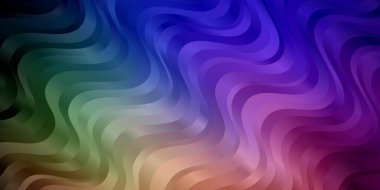 Kıvrımlı hafif Çokrenkli vektör arkaplanı.