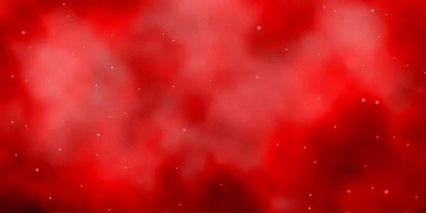 Neon Yıldızlı Koyu Kırmızı Vektör Şablonu — Stok Vektör