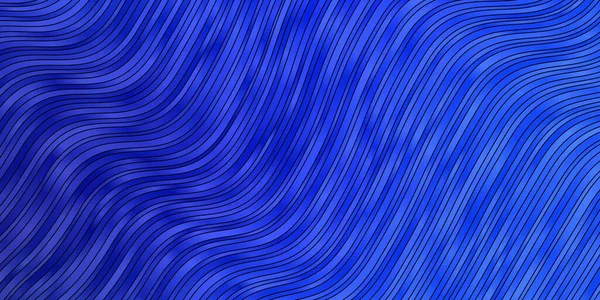 Modèle Vectoriel Bleu Clair Avec Lignes Courbes Illustration Lumineuse Avec — Image vectorielle