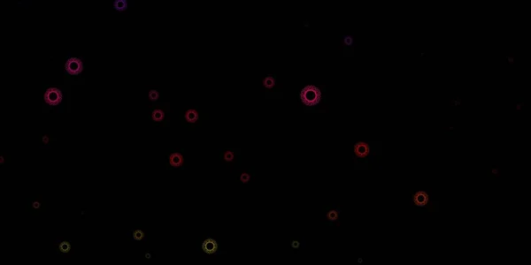 Σκούρο Ροζ Κίτρινο Διανυσματικό Μοτίβο Στοιχεία Κορωναϊού Πολύχρωμα Σύμβολα Ασθένεια — Διανυσματικό Αρχείο