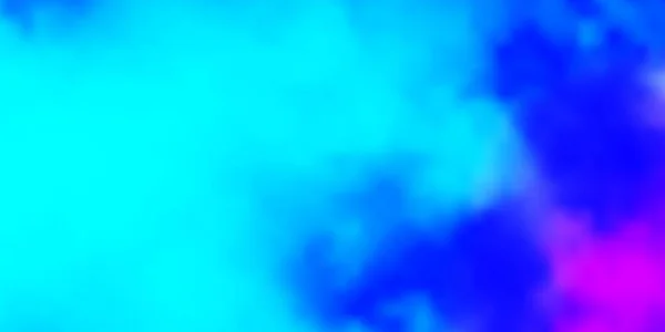 Ljusrosa Blå Vektor Bakgrund Med Cumulus Glänsande Illustration Med Abstrakt — Stock vektor