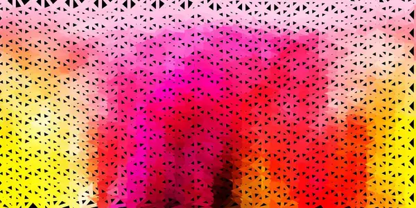 Disposition Polygonale Rose Pâle Gradient Vectoriel Jaune Illustration Intelligente Dans — Image vectorielle