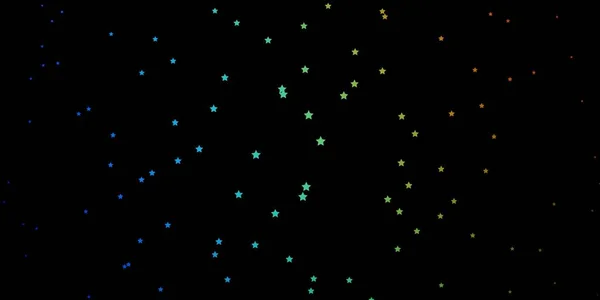 Темная Многоцветная Векторная Текстура Красивыми Звездами — стоковый вектор