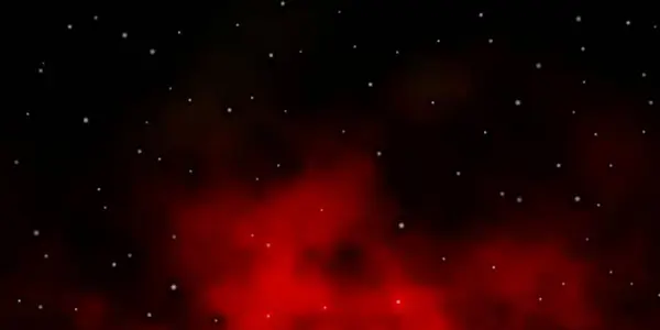 Patrón Vectorial Rojo Oscuro Con Estrellas Abstractas — Vector de stock