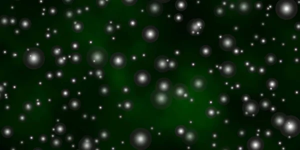 Dark Green Vector Texture Beautiful Stars Decorative Illustration Stars Abstract — Stock Vector