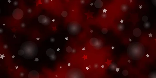 Diseño Vectorial Rojo Oscuro Con Círculos Estrellas — Vector de stock