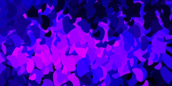Luz Púrpura Fondo Vectorial Rosa Con Formas Caóticas Formas Abstractas — Archivo Imágenes Vectoriales