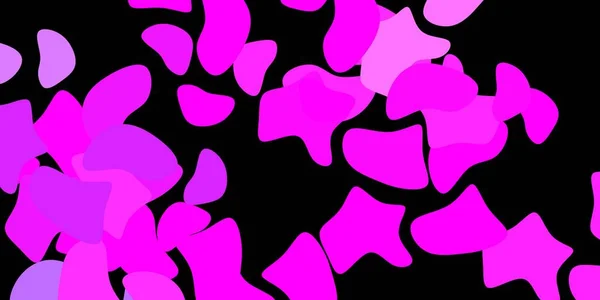 Donkerpaars Roze Vectorpatroon Met Abstracte Vormen Moderne Abstracte Illustratie Met — Stockvector