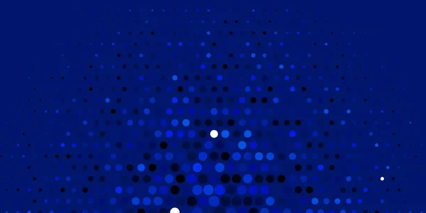 Tmavě Modrá Vektorová Šablona Kruhy Ilustrace Množinou Zářících Barevných Abstraktních — Stockový vektor