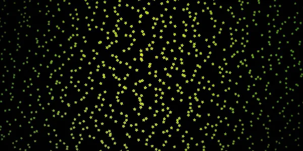 Темно Зеленый Желтый Вектор Звездами — стоковый вектор