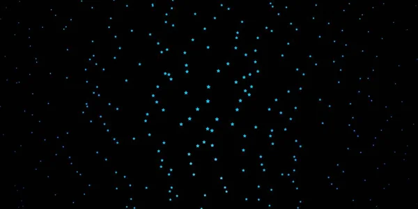아름다운 별들로 이루어진 어두운 Blue 경사도 추상적 스타일의 포장의 — 스톡 벡터