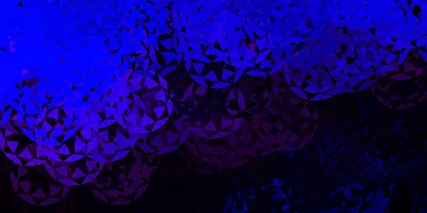 Rosa Oscuro Patrón Vectorial Azul Con Formas Poligonales Magnífica Ilustración — Vector de stock