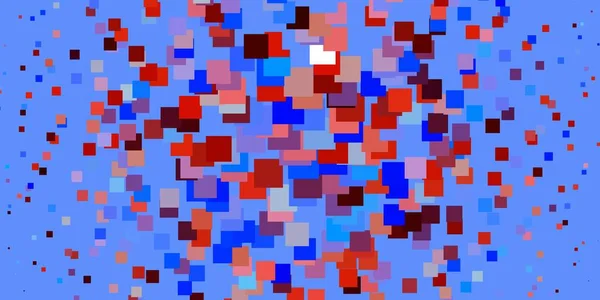 Azzurro Layout Vettoriale Rosso Con Linee Rettangoli Illustrazione Con Insieme — Vettoriale Stock