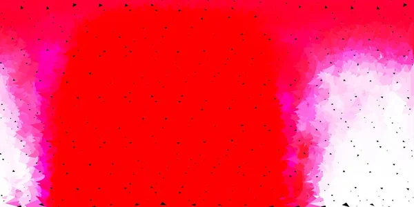 Světle Červené Vektorové Mnohoúhelníkové Pozadí Ilustrace Stylu Rozbitého Skla Trojúhelníky — Stockový vektor