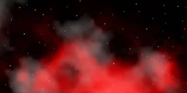 Tmavě Červené Vektorové Pozadí Barevnými Hvězdami Barevná Ilustrace Abstraktními Hvězdami — Stockový vektor