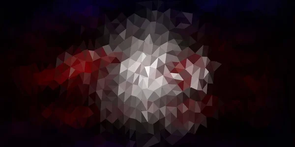 Vetor Vermelho Escuro Padrão Mosaico Triângulo Ilustração Abstrata Moderna Com — Vetor de Stock