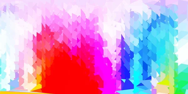 Light Multicolor Vektor Absztrakt Háromszög Háttér Modern Absztrakt Illusztráció Sokszögű — Stock Vector