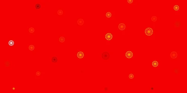 Світло Рожевий Жовтий Векторний Візерунок Сферами Ілюстрація Набором Блискучих Барвистих — стоковий вектор