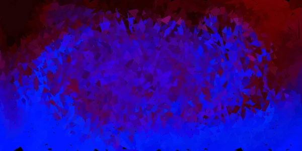 Azul Oscuro Vector Rojo Plantilla Triángulo Abstracto Ilustración Degradado Estilo — Vector de stock