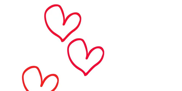 Světle Růžová Vektorová Šablona Čmáranicími Srdci Ilustrace Srdcem Lásce Koncept — Stockový vektor