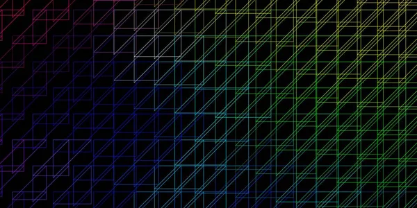 Темний Багатобарвний Векторний Фон Лініями Градієнтний Абстрактний Дизайн Простому Стилі — стоковий вектор