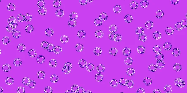 Motif Vectoriel Violet Clair Rose Avec Sphères Illustration Abstraite Scintillante — Image vectorielle