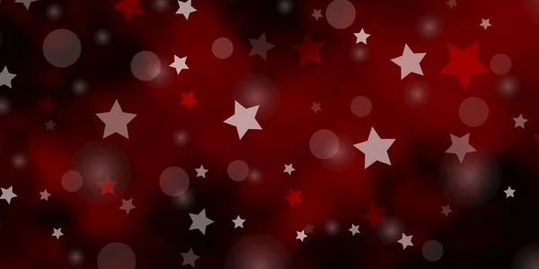 Σκούρο Κόκκινο Διάνυσμα Διάταξη Κύκλους Αστέρια — Διανυσματικό Αρχείο