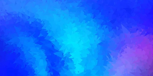 Tmavě Růžová Modrá Mozaika Vektorového Trojúhelníku Přechod Ilustrace Polygonálním Stylu — Stockový vektor