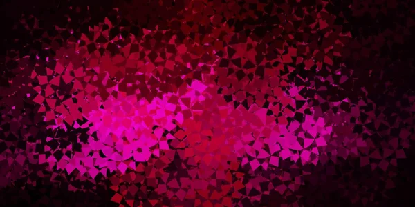 Textura Vectorial Rosa Oscuro Con Triángulos Aleatorios Ilustración Abstracta Excepcional — Vector de stock