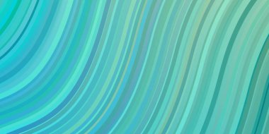 Açık mavi, dairesel yay ile yeşil vektör dokusu. Soyut ve eğri çizgilerle renkli çizimler. Cep telefonları için şablon.