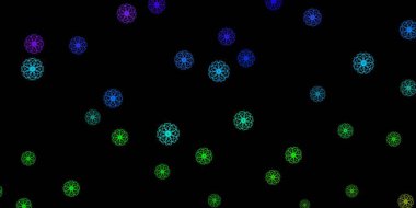 Rastgele şekilli koyu renkli vektör arkaplanı. Soyut tarzda renkli şekilli bir illüstrasyon. Reklamlarınız için modern tasarım.