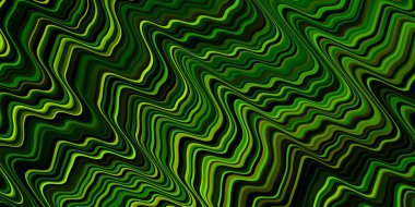 Açık Yeşil, kıvrımlı sarı vektör düzeni.