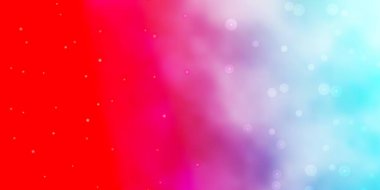 Açık Mavi, parlak yıldızlı kırmızı vektör düzeni.