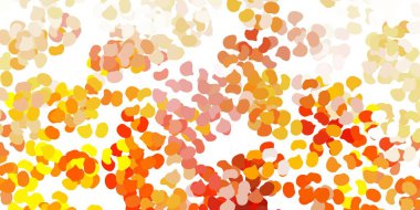 Memphis şekilli açık sarı vektör dokusu. Gradyan rastgele formlarla modern soyut illüstrasyon. Duvar kağıdı seti için zarif tasarım.