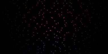 Koyu mavi, neon yıldızlı kırmızı vektör şablonu.